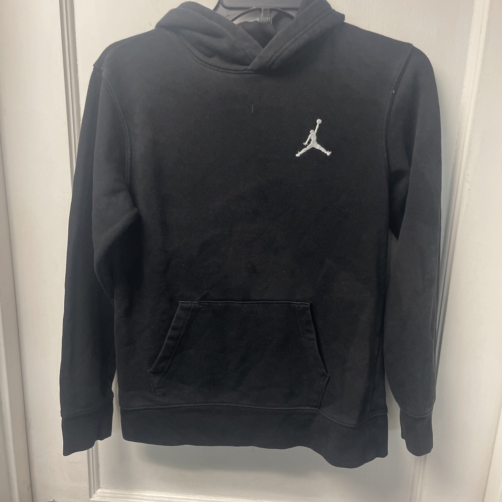 Unisex Black Youth Size L  Air Jordan Hoodie
